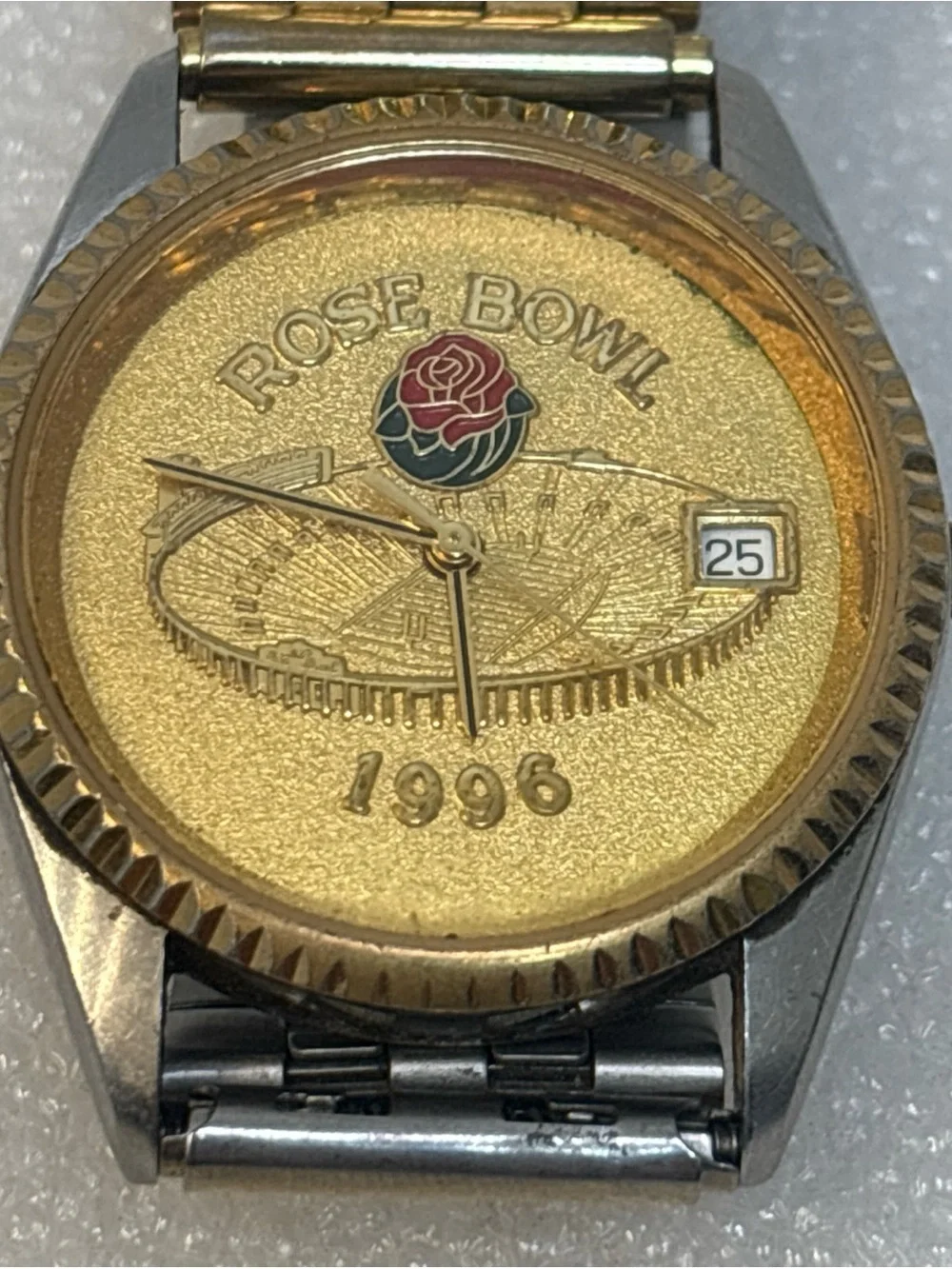 Rare 1996 Rose Bowl Football Watch USC Southern California Championship Working